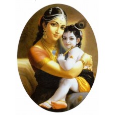 Mother Yashoda & Baby Krishna Sticker 